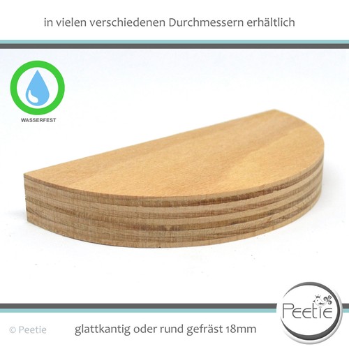 Holzscheibe buche multiplex - 1x,
