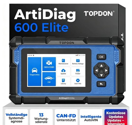 Topdon artidiag600 elite kfz - artidiag600,